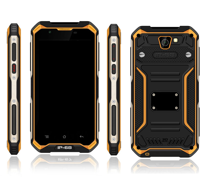 Factory Wholesale Low Price 5 inch IP68 Rugged Phone Android 6.0 4G LTE Mobile Phone with PTT Handheld Terminal