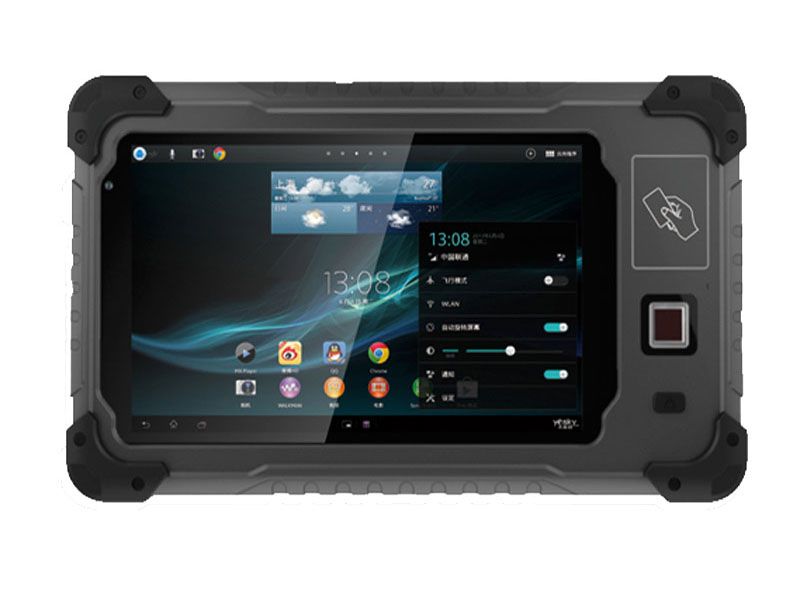 7 Inch MTK6589T Quad-core Rugged Android Tablet PC With Front NFC UHF RFID Fingerprint scanner Tablet HR708