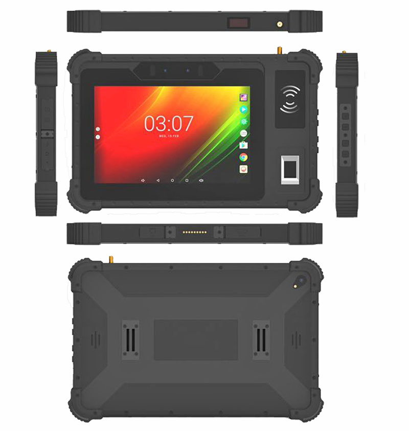 China HiDON 8 inch Rugged Tablet Octa-core Android 10 Ethernet RJ45 RS232 Port Industrial Tablet PC