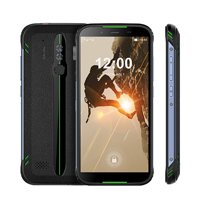 Cheapest 5.5" Industrial Android Phone Fingerprint NFC SOS Android 10 IP68 Rugged Smartphone Dual SIM 4G LTE Mobile Phone
